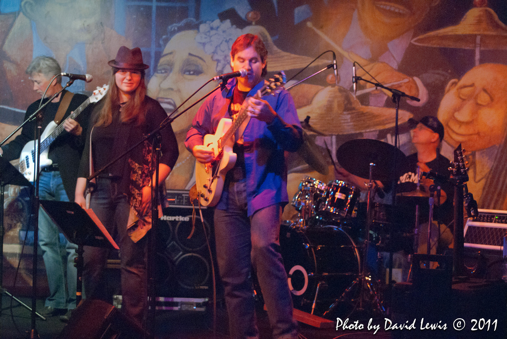 Michael and Bridgette Lewis performing with One Street Over at Bluz at the Bend in Spokane