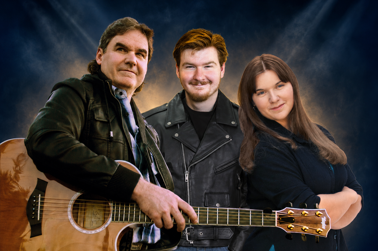 Michael, Jordan and Bridgette Lewis together as the current nucleus of One Street Over